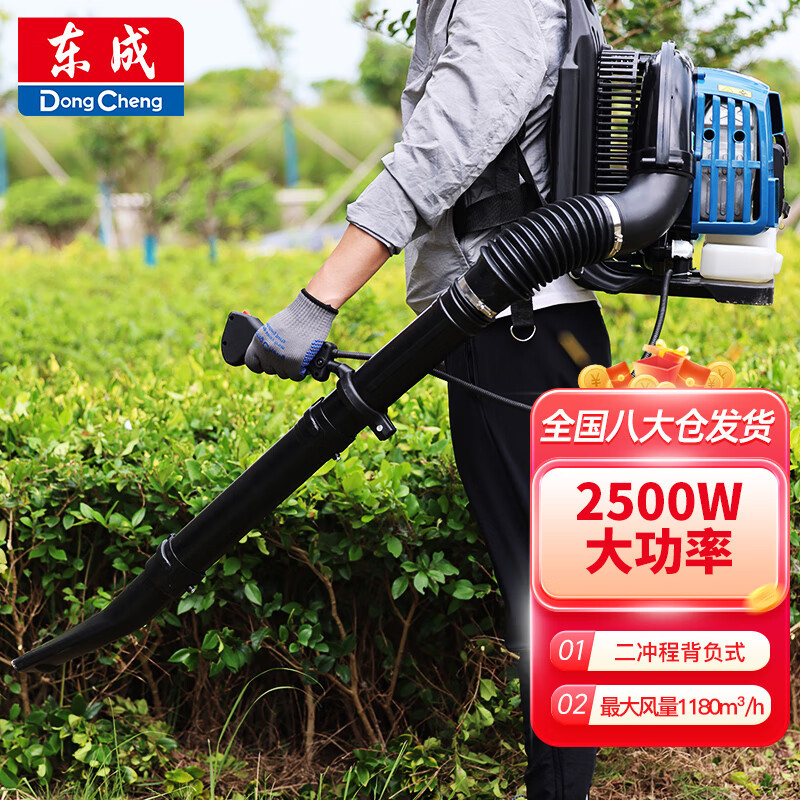 东成汽油吹风机FF-CF20背负式二冲程吹雪机灭火机马路吹尘机