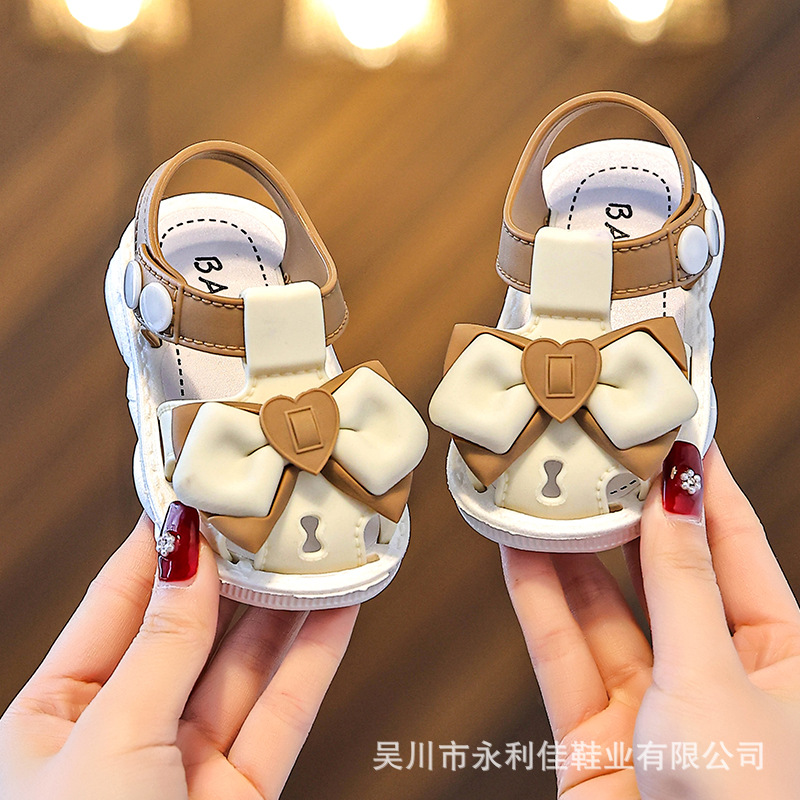 Sandalias de verano de niña bebé princesa Baotou zapatos de bebé exportadores de comercio exterior suministrador de electricidad directa al por mayor