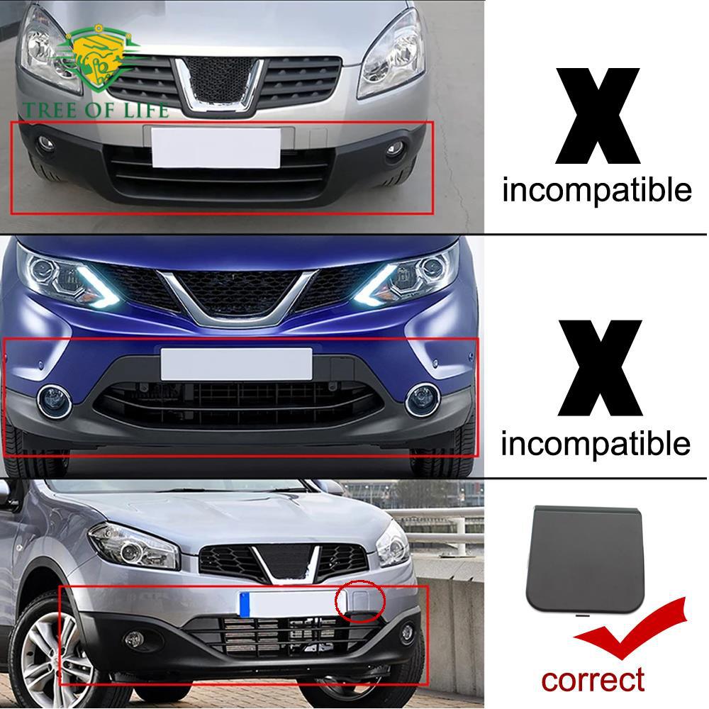 622A0-BR00H para cubierta de gancho de remolque para para parachoques delantero Nissan Qashqai Dualis J10 image 4