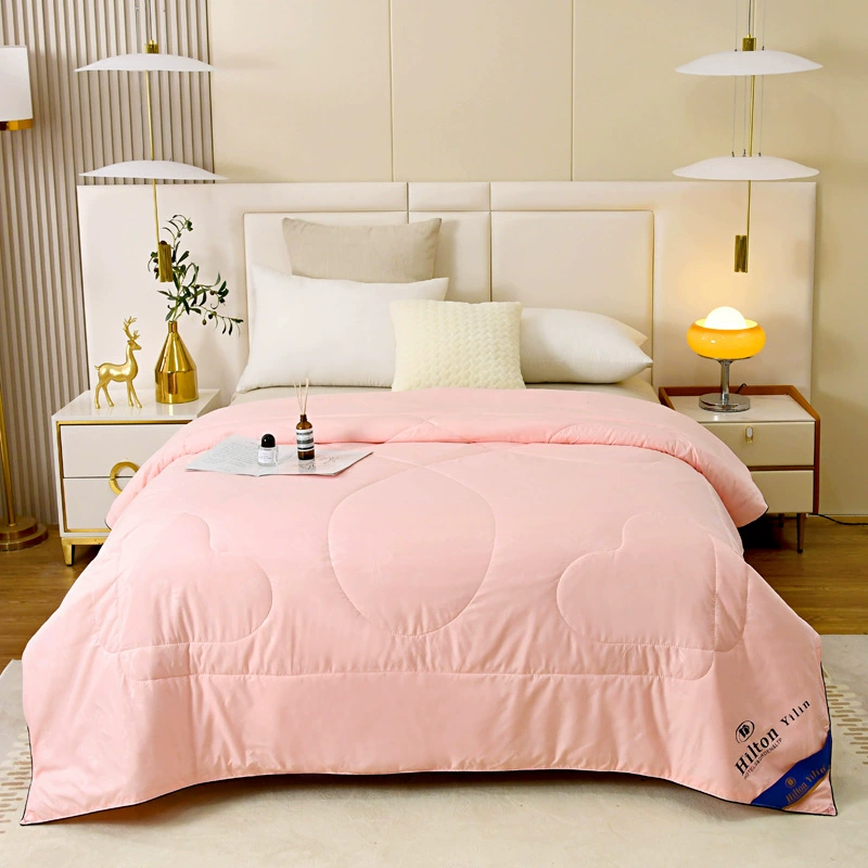 Новое летнее прохладное одеяло Hilton одеяло для кондиционера однотонное одеяло для кондиционера перо Шелк подарок утолщенное осенне-зимнее одеяло двойное
