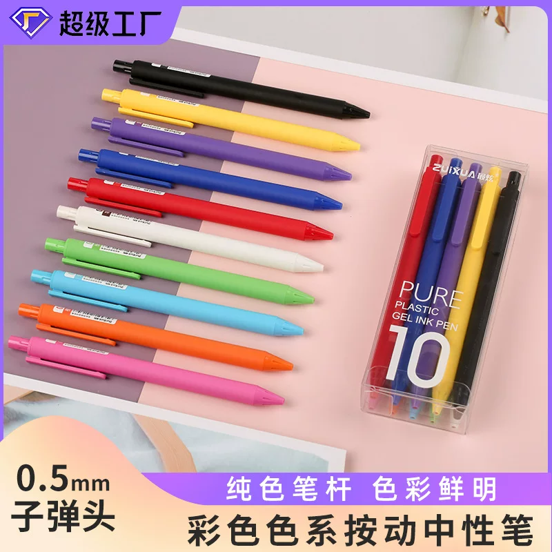 Fluorescence rollerball pen for students, set