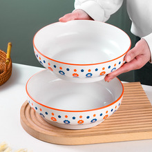 酸菜鱼陶瓷大汤碗家用毛血旺釉下彩ins风清新陶瓷汤碗螺蛳粉汤碗