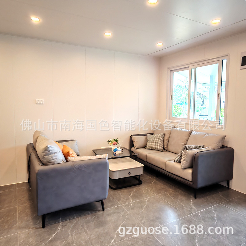 Exportaciones de casas de vacaciones, casas móviles, villas, casas integradas, casas de paneles móviles, hoteles escénicos, solárium, habitaciones de la isla