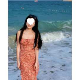 法式碎花系带吊带连衣裙女夏季新款收腰显瘦中长裙红色度假风裙子
