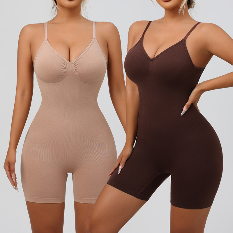 Shapewear, Sexy Backless Hip Lifting Body Shaping Underwear, Plus Size Shaping Tight Waist Bodysuit_voghion.com