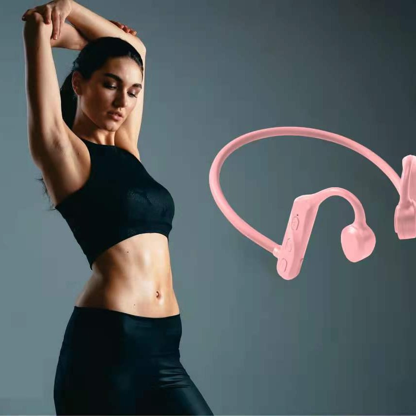 Nueva conducción ósea/conducción de sonido auriculares Bluetooth 5,0 a prueba de sudor auriculares montados en la parte posterior del oído K69 Auriculares deportivos inalámbricos