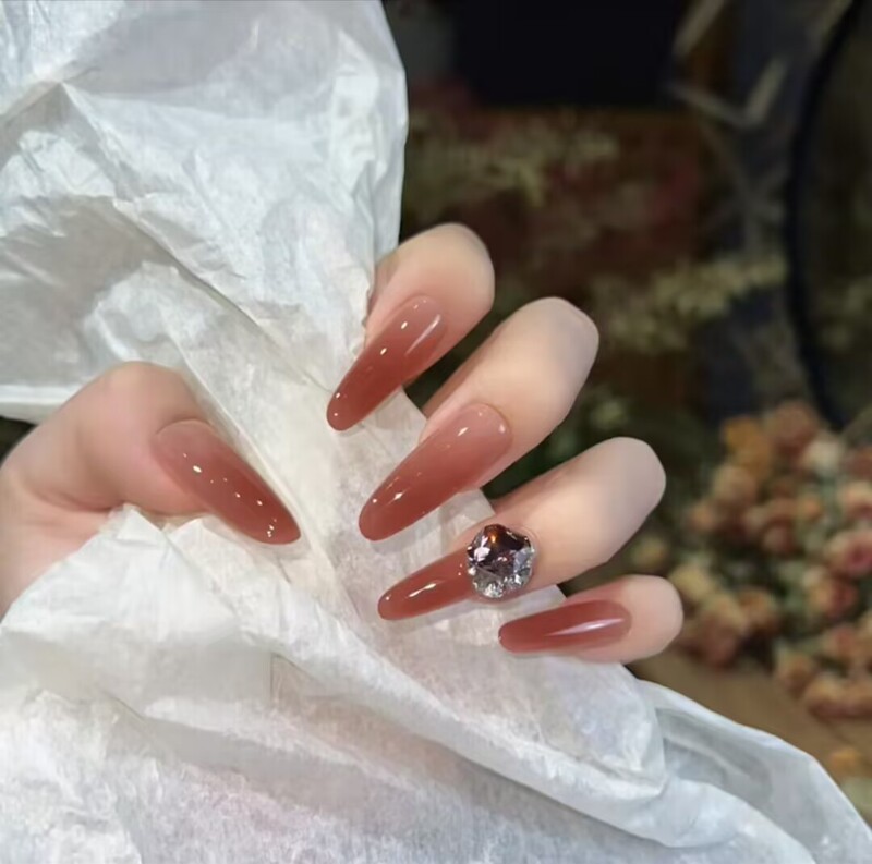 Handmade long-length, high-end, skin-brightening nail patches, wearable nail tips, fake nails wholesale, cross-border Handmade long-length, high-end, skin-brightening nail patches, wearable nail tips, fake nails wholesale, cross-border