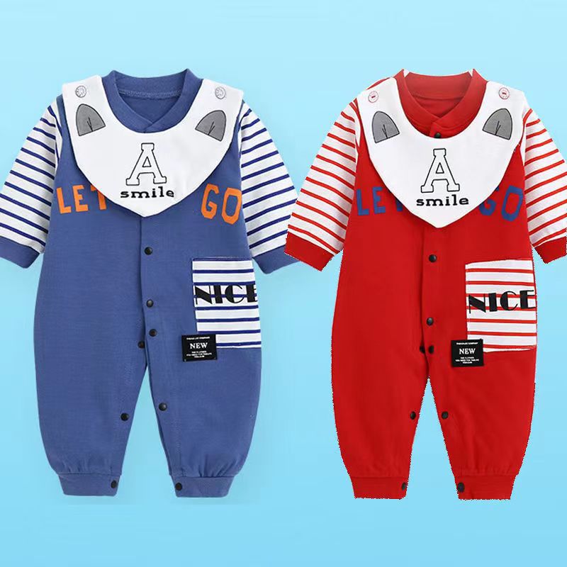 Autumn and winter new baby jumpsuit jump...