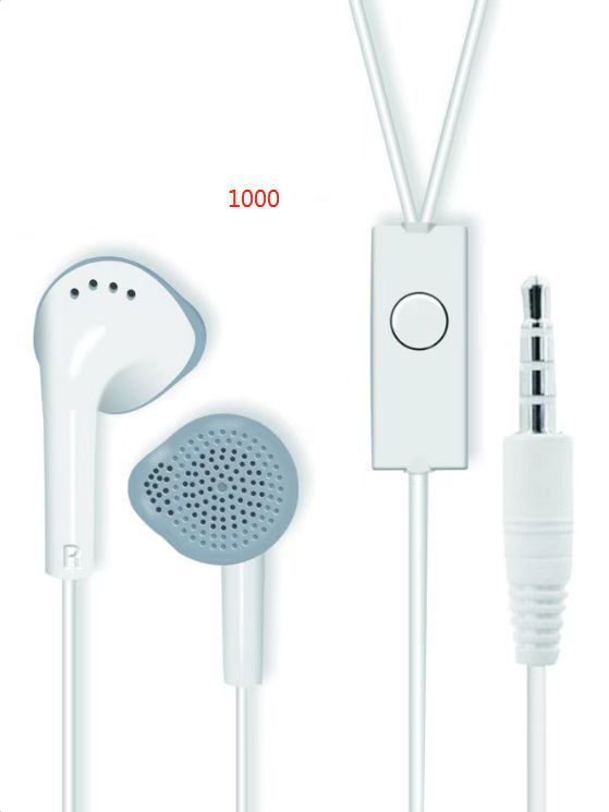 Adecuado para Samsung original S5830 auricular teléfono móvil control de cable C550 con micrófono auricular EHS61 altavoz magnético blanco 3,5mm