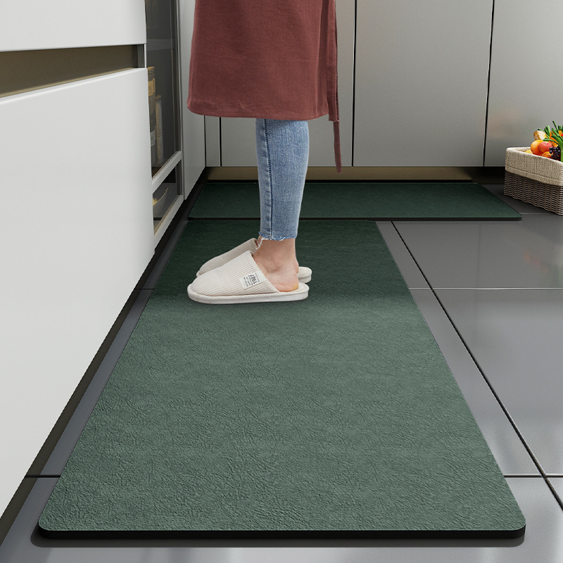 Procesamiento de almohadillas de suelo de cocina personalizadas antideslizantes y resistentes al aceite se pueden limpiar sin lavado almohadillas de absorción de agua doméstica y absorción de aceite alfombras resistentes a la suciedad