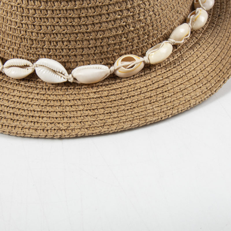 Women's Vacation Classic Style Geometric Curved Eaves Sun Hat Straw Hat display picture 3