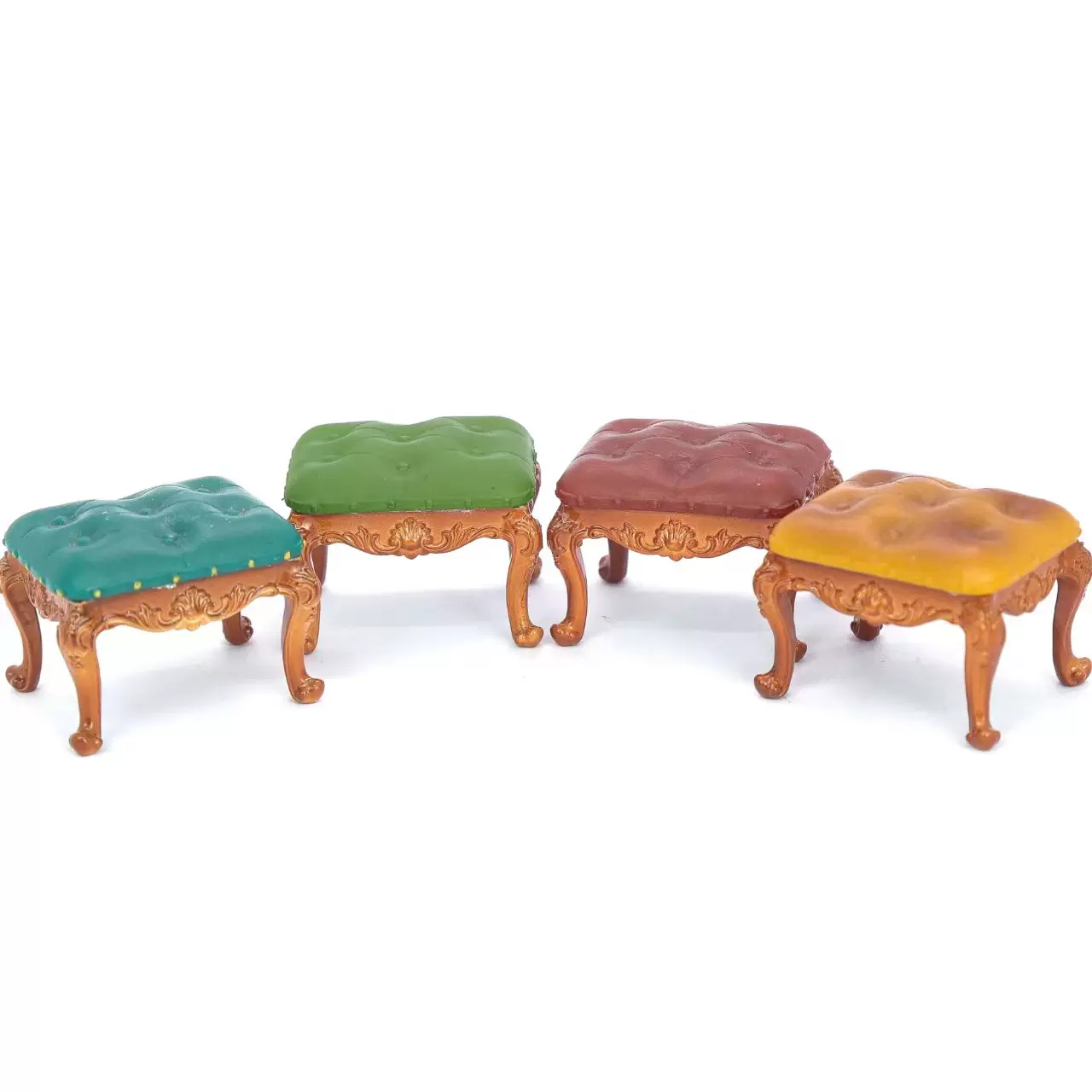 新品微缩模型客厅房间家具欧式靠背椅仿真迷你过家家饰品玩具摆件