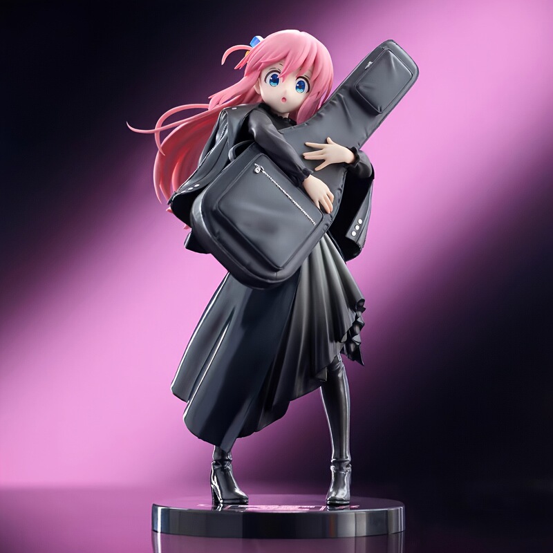 跨境新品 孤独摇滚吉他 站姿手办 二次元美少女动漫潮玩模型摆件|undefined