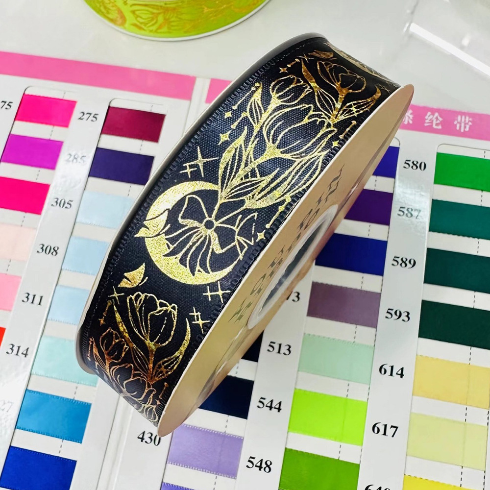 [Shangxin] Lanzamiento de barras de oro de cinta Lolita hecha a mano tulipanes luna arco cinta al por mayor