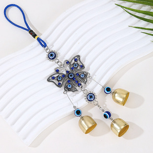 Car pendant devil's eye car hanging creative butterfly car pendant jewelry car accessories car accessories car decoration wind chime wholesale