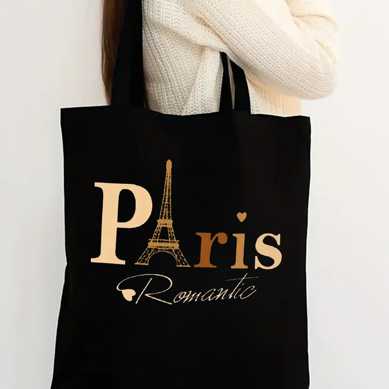 Cross-Border 2026 Men and Women Christmas New Year Canvas Bag Student Portable Storage Handbag Shopping Travel Bag