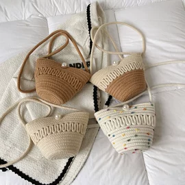 收纳篮/筐;植物工艺品;女士单肩包