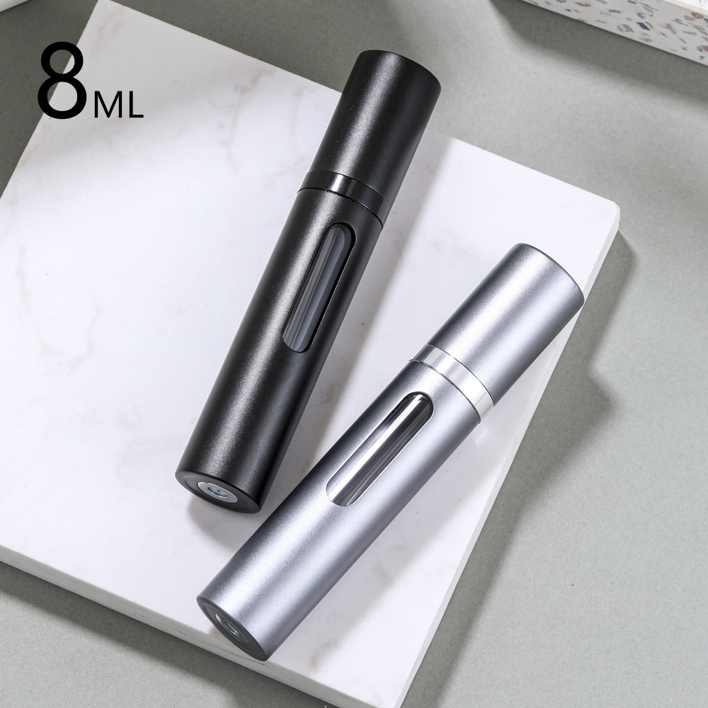 Fuente fabricante 5 ml vidrio real reciclable auto-bomba botella de perfume llenado inferior botella de spray de perfume portátil