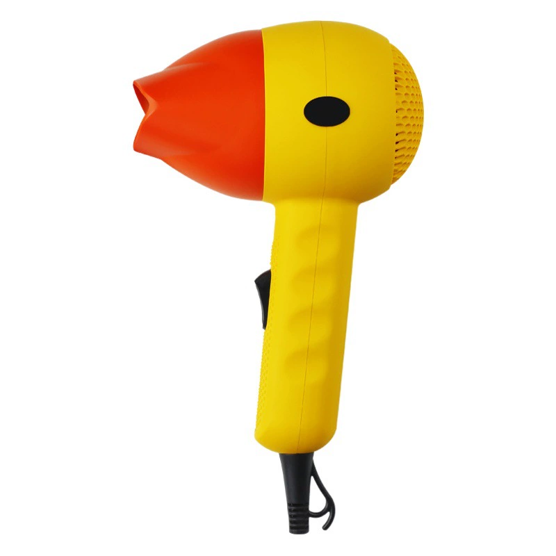 Креативная и милая фен-расческа в виде желтой уточки, персонализированная для домашнего и общежитного использования, подходит для мам и малышей, портативный фен с горячим и холодным воздухом, идеально подходит для подарка.