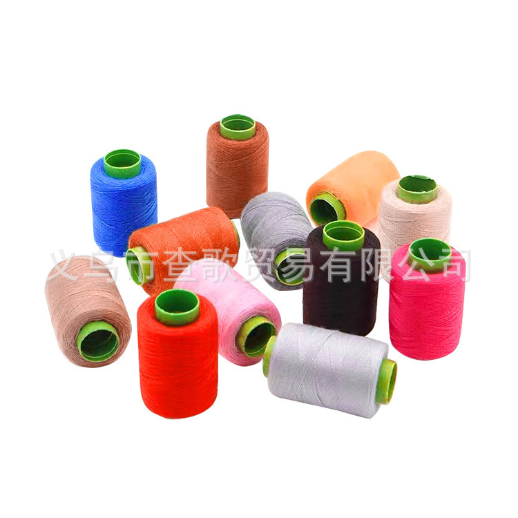 Household 302 Thread Sewing Thread Color Small Roll Repair Thread Black Thread White Thread Red Thread Pagoda Hand-stitched Clothes Needle and Thread