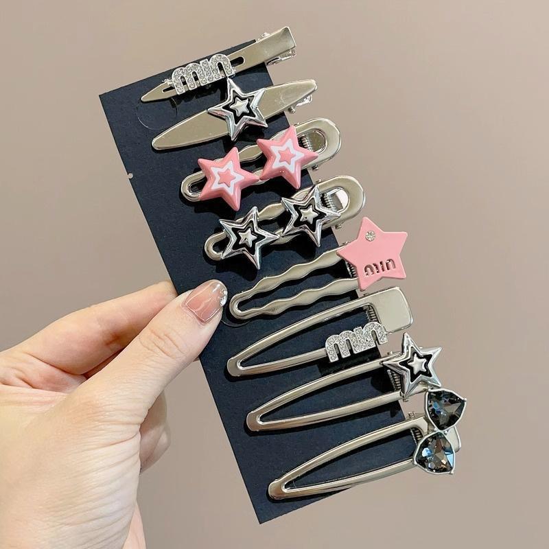 2025 nueva horquilla de dopamina de verano linda horquilla de flequillo de todo fósforo niña coreana pinza lateral accesorios para el cabello sombreros