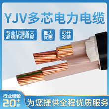 珠江冠缆电缆国标YJV4等芯3 4 5 6 10平方电力铜芯电缆线工程电线