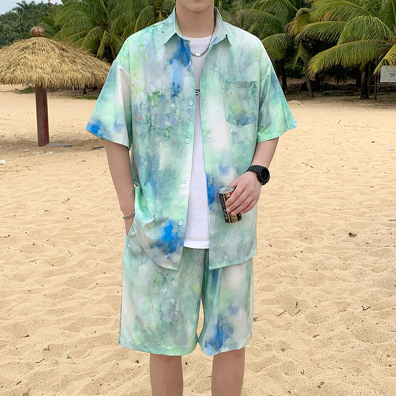 TZ522 비치 슈트 라이트 그린