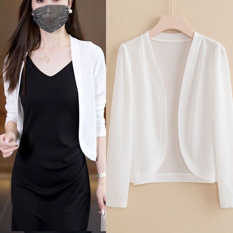 Summer New Lace Cardigan Short Style with Skirt Small Shawl Sun Protection Clothing Women's Air-Conditioning Shirt Mother's Wear Spring Thin Coat