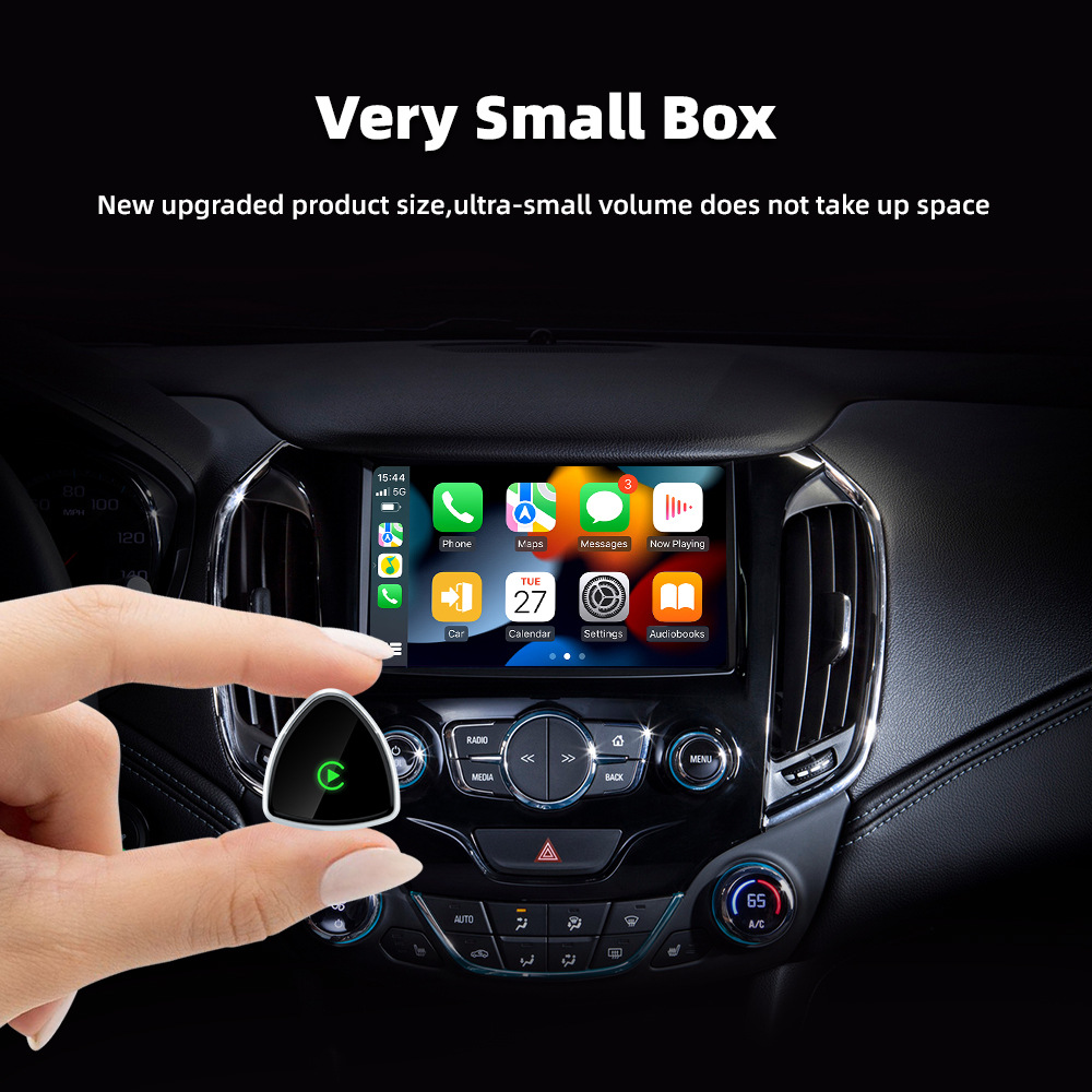 Hot-Selling Compact and Portable In-Car Smart Apple Carplay Box Wired to Wireless Car Device Converter Box