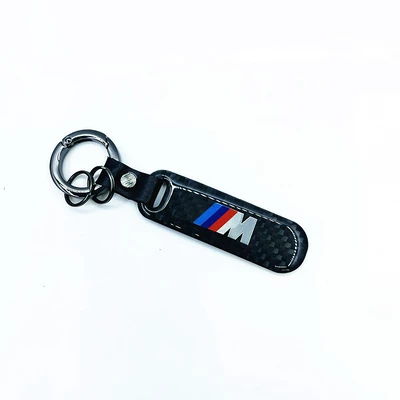 Suitable for BMW carbon fiber keychain Car key bag