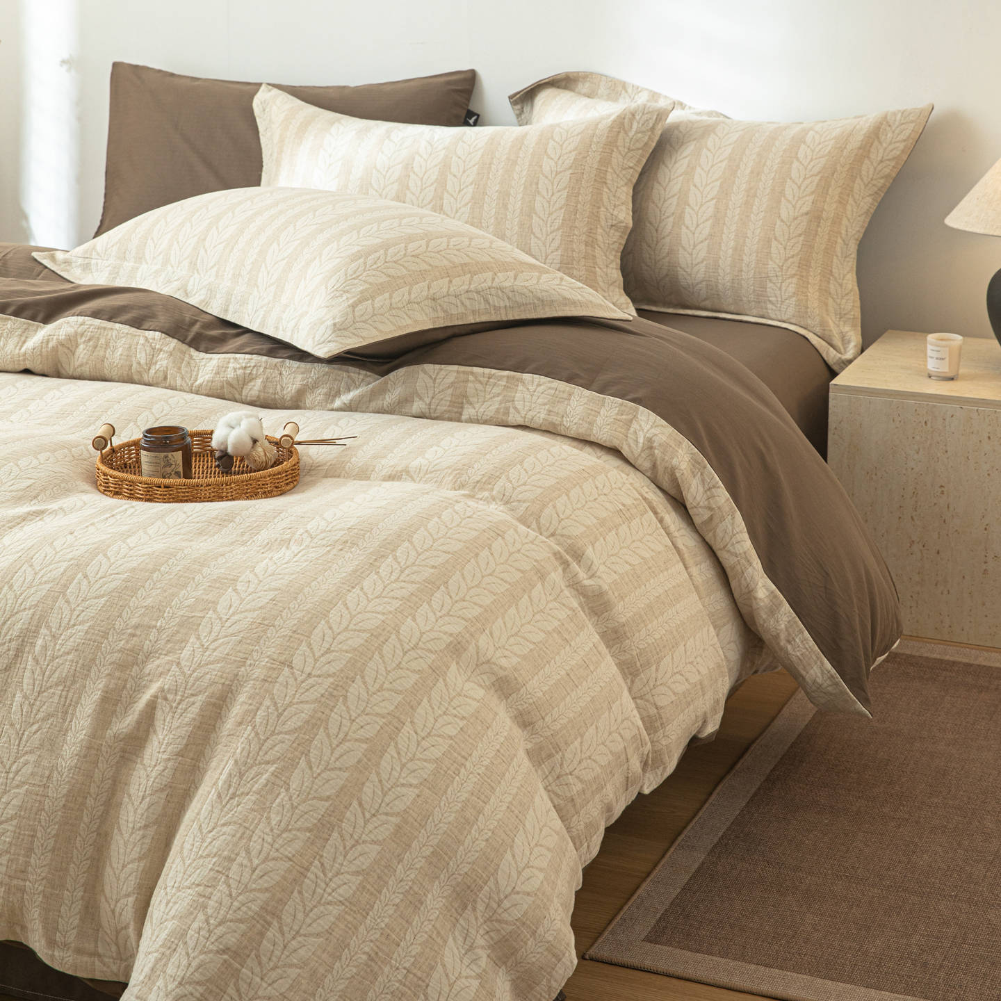 Cama de algodón ligera de lujo de cuatro piezas de algodón puro cuatro estaciones generales 2025 nuevas sábanas de cama 4