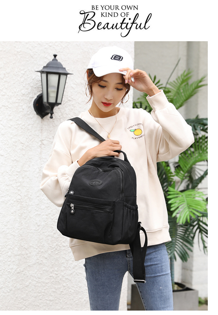 Modischer Rucksack für Damen, neuer koreanischer Stil Damenkurzrucksack, Outdoor-Freizeit, vielseitig, leicht, trendiger Damen-Reiserucksack