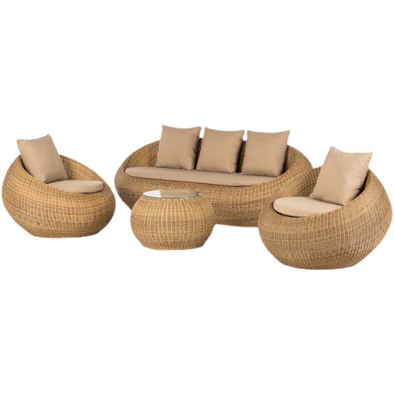 Muebles al aire libre sofá de caña sofá de caña balcón sofá de caña sofá patio mesas sillas de caña muebles de caña