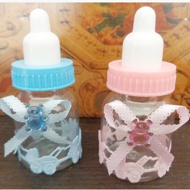 Baby one hundred days old creative personalized European baby bottle wedding candy box transparent candy box gift box
