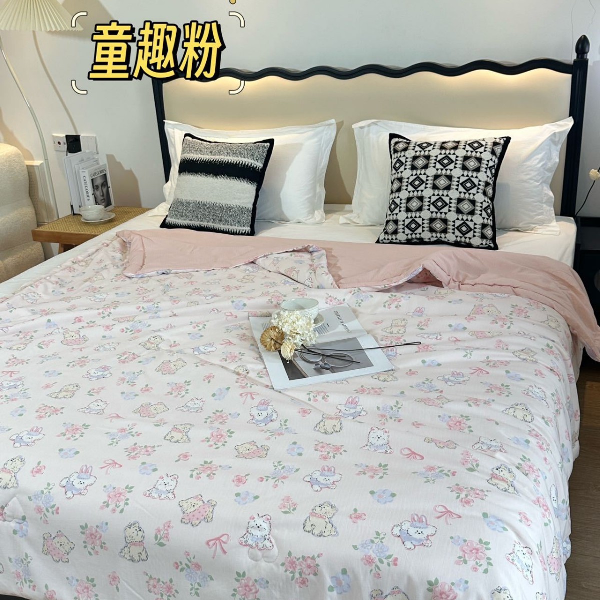 沐纱棉夏被皱皱纱空调被家用亲肤薄被子可机洗宿舍夏季被子芯批发