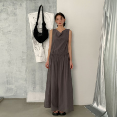 6UP春夏新款韓系連衣裙高級鬆弛感廣州13行新款休閒長裙ins91006S