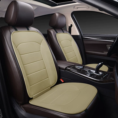 Comfortable Breathable Car Cushion Wholesale | Four Seasons Pad - beige-single-seat