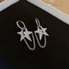 South Korean goods, metal fashionable brand earrings, wholesale