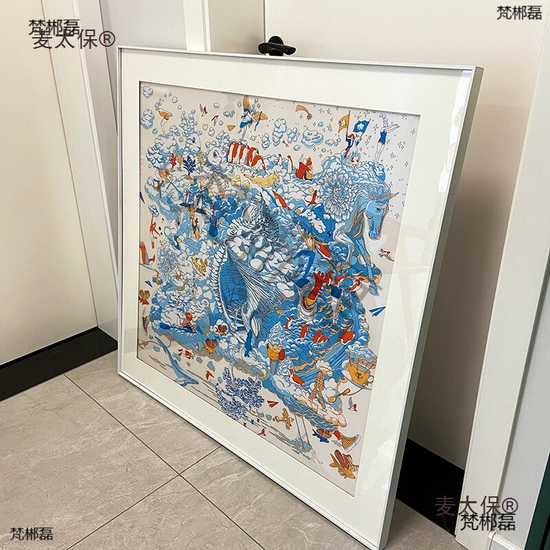 DIY Non-Destructive Magnetic Framed Silk Scarf Framed Accessible Luxury Style Scarf Picture Frame Custom Photo Frame Wall Hanging Metabo DIY Non-Destructive Magnetic Framed Silk Scarf Framed Accessible Luxury Style Scarf Picture Frame Custom Photo Frame Wall Hanging Metabo