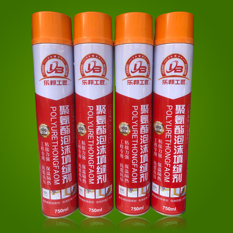 乐邦工匠聚氨酯泡沫填缝剂 一瓶一管式泡沫胶发泡剂 发泡胶批发