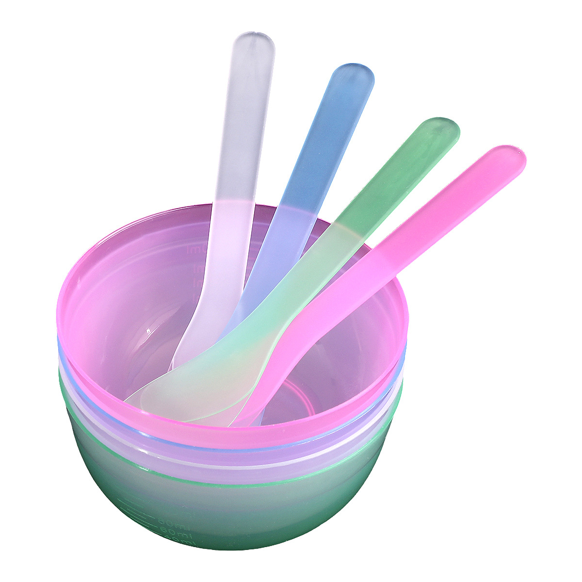 Semi-permeable facial mask bowl + spatula in bulk