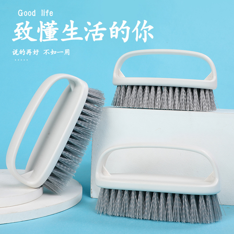 가정용 청소 브러시 플라스틱 부드러운 헤어 세탁 브러시 바닥 청소 브러시 핸들 세탁 신발 세척 브러시