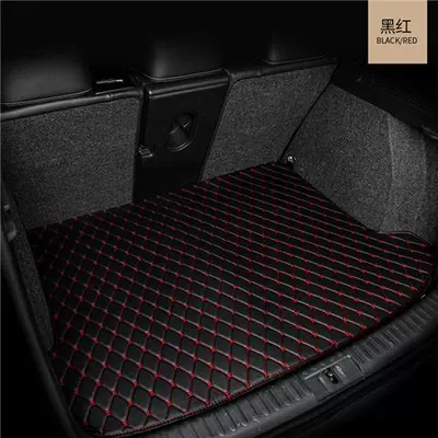 Trunk Mat – Audi A3L full-enclosed special - single-black-and-red-leather-message-car-name-year-default-item