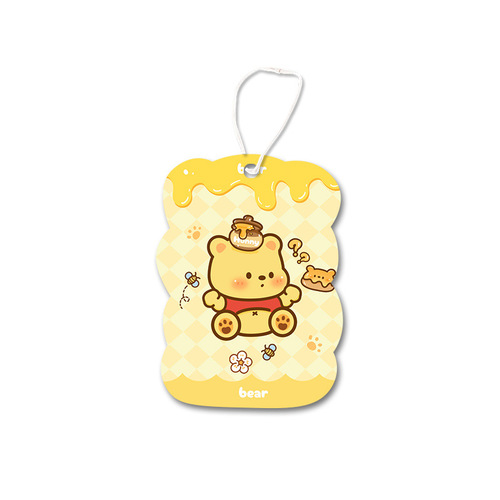 Original sponge wipe magic wipe kitchen compressed cartoon wooden paddle cotton dishwashing wipe durable decontamination non-stick oil cute