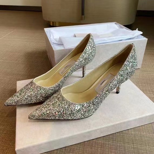 JC LOVE��ѩ�澉������blingbling��Ь���^�\��Ůƽ�׸߸�Ь��Ь