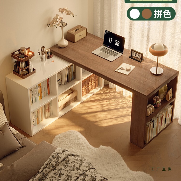 Solid Wood Corner Desk Bedroom Dresser Cupboard Integrated Table Workbench Home Study Table Corner Computer Table