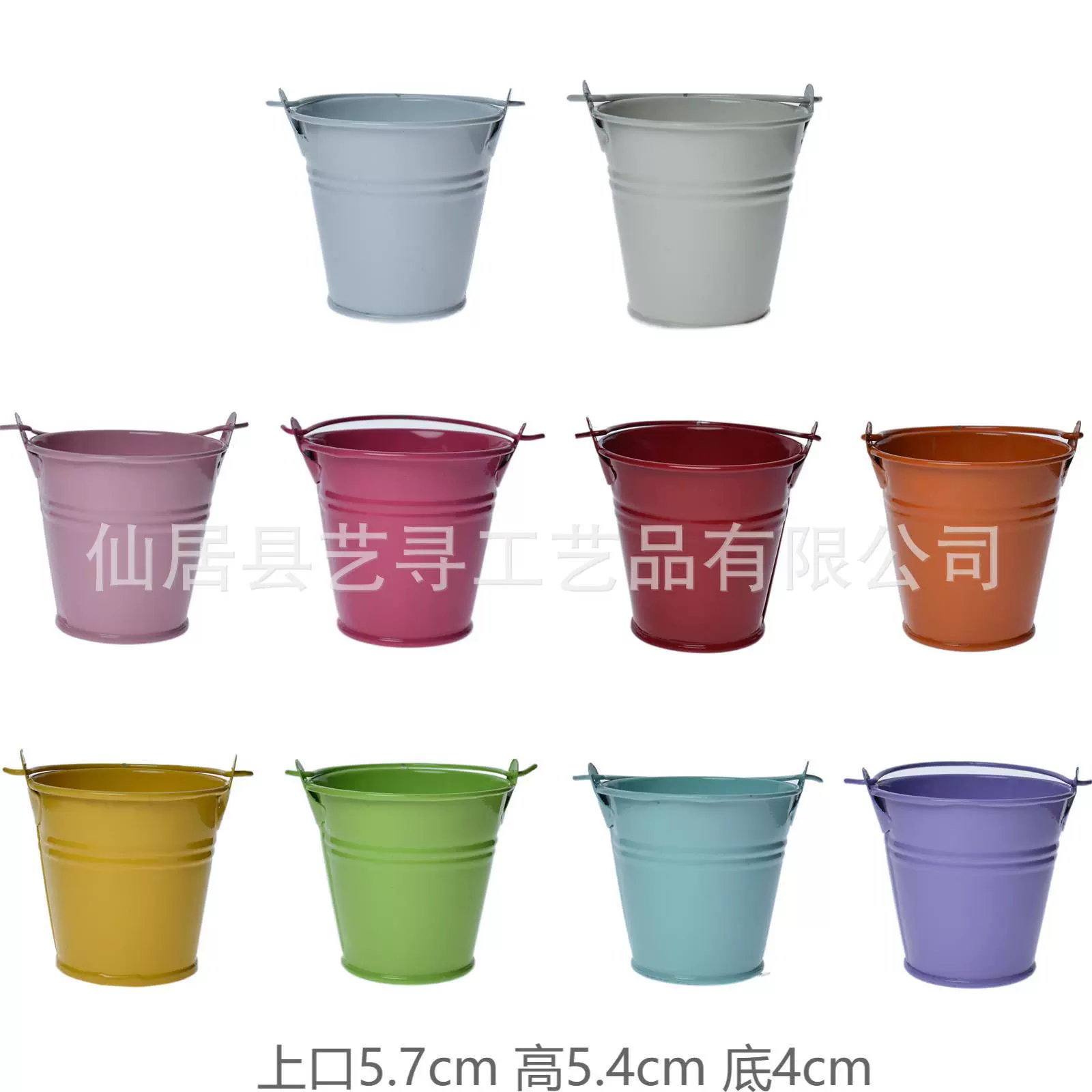 Оптовая конфеты цвет маленький железа ведро мини-железа ведро конфеты коробка железа цветочный горшок