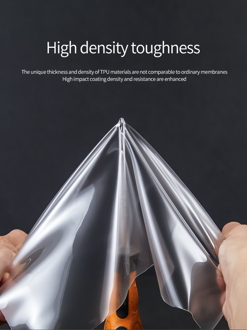 Glossy black TPU paint protection film, self-healing and scratch-resistant, full-vehicle wrap, TPU invisible car film, factory wholesale