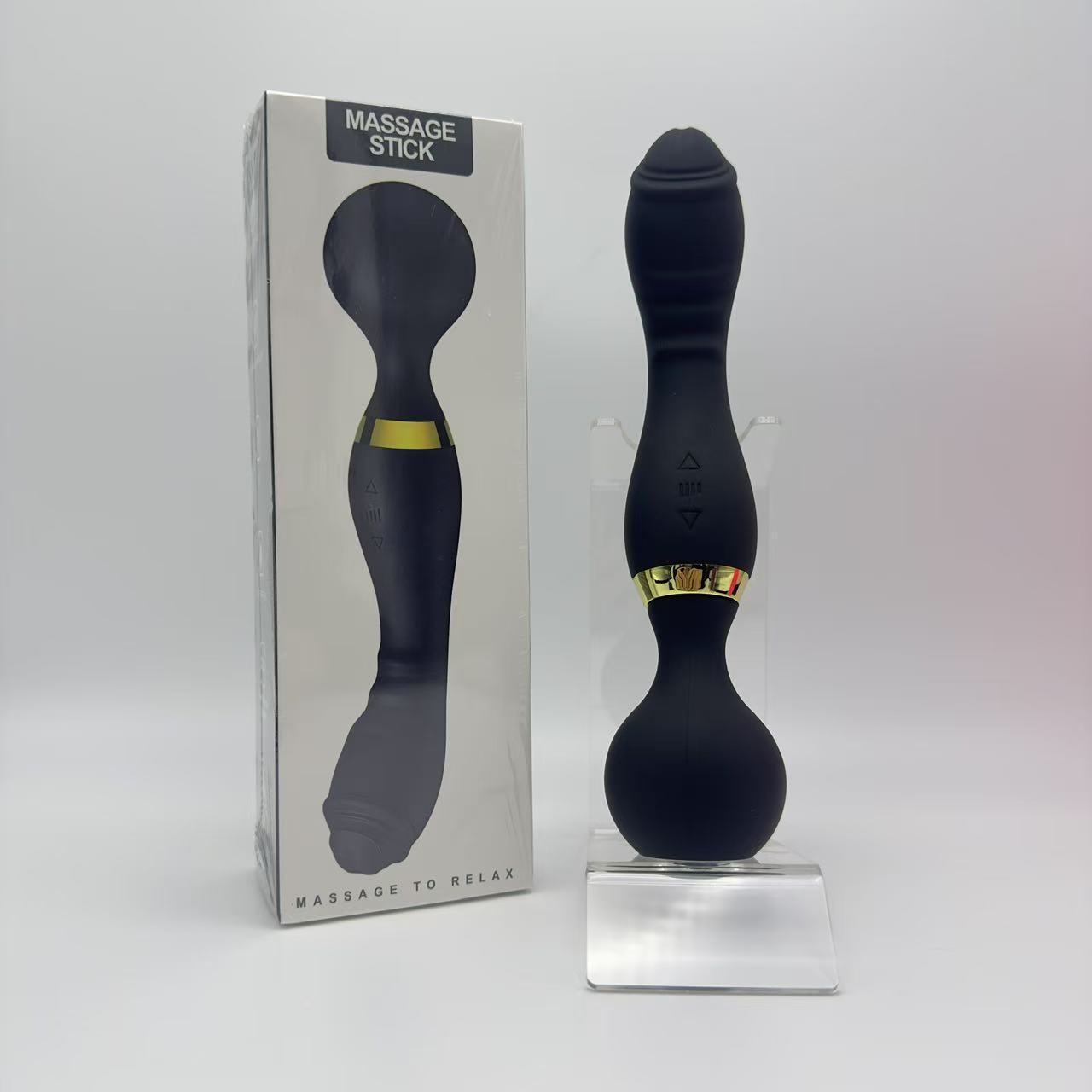 양방향 진동기(나사형) 검정색