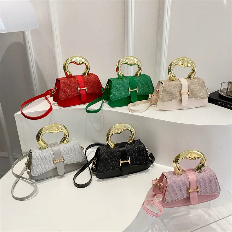 Handheld shoulder bag, summer one-shoulder bag, high-end